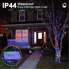 JMEXSUSS 2 Pack Multicolor Fairy Lights Battery Operated, Total 400 LED 132ft Multicolor String Lights with Remote, 8 Modes Christmas Fairy Lights for Bedroom Patio Garden Deck Christmas Decorations