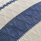Fancy Homi Set of 2 Dusty Blue Vintage Decorative Throw Pillow Covers 22x22 Inch for Couch Bed Sofa Chair Bedroom, Rustic Retro Square Cushion Case, Modern Farmhouse Boho Living Room Decor Indoors