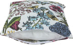 Water Resistant Outdoor Throw Pillows for Patio Furniture,18x18 Inch Decorative Pillows Set of 2 with Insert,Hidden Zipper Headrests for Sofa Couch Chair(Butterfly Flower)