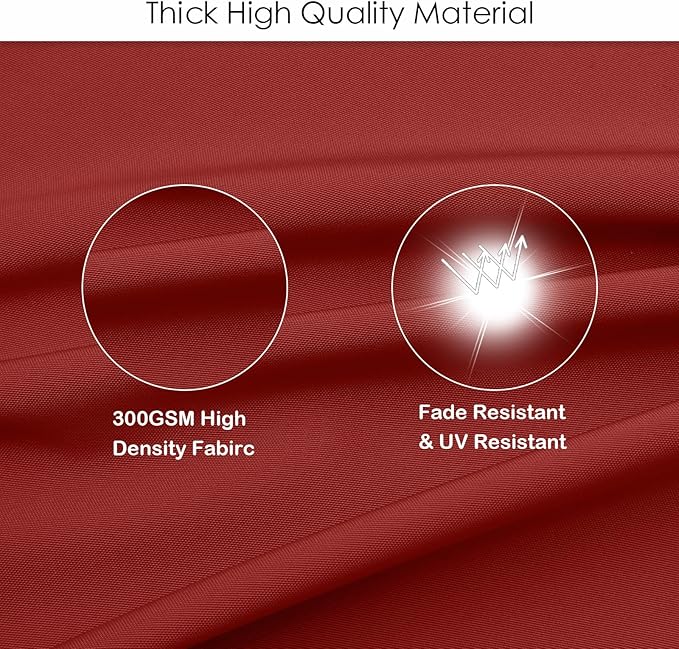 idee-home Outdoor Bistro Chair Cushions, 15”x15”x 3” Thick Outdoor Round Seat Cushions Set of 2 with Ties, Waterproof Round Patio Furniture for Garden