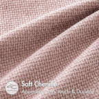 MIULEE Pack of 2 Couch Throw Pillow Covers 18x18 Inch Aesthetic Pink Modern Boho Accent Decorative Pillow Covers Soft Cute Chenille Farmhouse Cushion Covers for Home Decor Bed Sofa Living Room