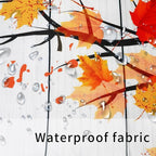 Metawu Fall Shower Curtain Autumn Farmhouse Shower Curtain Fallen Leaves Pumpkin Waterproof Shower Curtain Sets Washable Shower Curtain 72"×72" with 12 Hooks Bathtubs Bathroom Accessories