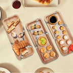 Anyvape Acacia Wood Serving Trays with Resin Inlay – 3-Piece Wooden Charcuterie Boards Set for Cheese, Fruit, Appetizers, Durable Kitchen Platters & Home Decor (14 x 5.5 x 0.78 Inches)