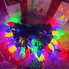2-Pack 66FT 100LED Extendable C9 Christmas Lights Outdoor/Indoor, Waterproof Christmas String Lights Plug in, Green Wire Fairy Lights for Xmas Tree Garden Patio Wedding Party Decoration (Multicolor)