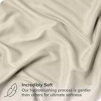 Bare Home Euro Pillow Sham Covers - Set of 2 - Premium 1800 Ultra-Soft Microfiber - Double Brushed - Bed Pillow Shams - Pillows Not Included (Set of 2, Sand)