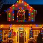 String Lights Outdoor & Indoor, 2Pack 600 LED Fairy Lights, 210ft Plug-in Waterproof Twinkle Light with 8 Modes for Christmas Tree Halloween Wedding Party Garden Patio Decorations(Multicolor)