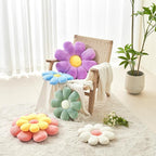 Flower Pillow,Cute Daisy Flower Shaped Throw Pillow for Home Decor,Soft Flower Throw Pillow Seating Cushion for Bedroom,Sofa,Couch (23.6",Yellow)