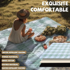 Extra Large Picnic Blankets Portable 80x80 Oversized Waterproof Sandproof Outdoor Beach Blanket Camping Grass Mat Big XL Compact Lawn Park Rug Summer Camper Essential Couple Family Teen Play Gifts