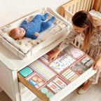 DIMJ Drawer Organizer Clothes Storage - 16 Pack Baby Dresser Organizer for Nursery, Foldable Drawer Dividers for Bedroom Closet Organization, Fabric Storage Bins for Socks, Underwears, Bras