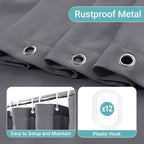 Grey Linen Small Stall Shower Curtains for Bathroom Natural Boho Shower Curtains Stall Bath 36x72 Cloth Fabric Half Narrow Water Repellent RV Drapes for Bathtub 36 x 72 Inches