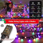 33FT 500 LED Christmas Lights Plug-in, Mini Globe Lights Outdoor Indoor with 8 Modes for Bedroom Party Wedding Garden Christmas Tree Deco(Multicolor)