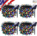 Upgrade Solar String Lights for Outside 4 Pack Total 132FT 400LED String Lights Outdoor with 8 Modes, IP65 Waterproof Outdoor Solar Twinkle Lights, Garden Tree Party Christmas Decorations, Multicolor