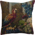 Charlotte Home Furnishings Floral Decorative Throw Pillow Cover 19x19 in, Perroquet French Country Couch Pillow Case, Home Decor Cozy Tapestry Cushion Cover, European Cotton Jacquard Woven