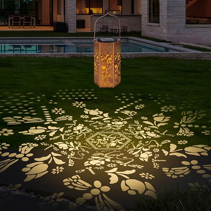 Christmas Decorations Gifts for Women Men Mom - Dragonfly Solar Lanterns Outdoor Waterproof - Birthday Gifts, Mothers Day Gifts, Solar Lights Outdoor Garden Decor for Outside, Patio, Yard, Lawn