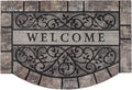 Thick Welcome Mats Outdoor, 24 * 36" Large Front Door Mat Entrance, Durable Welcome Mat for Front Door, Heavy Duty No Slip Rubber Outdoor Mats for Home Entrance