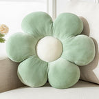 Cute Daisy Flower Shaped Throw Pillow - 19.6" Plush Cushion for Floor Seating and Home Decor