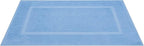 Cotton Paradise 100% Cotton Bath Mats for Bathroom Floor Set of 2 Pack, 20x34 Soft Absorbent Washable Quick Dry Tub Bathmat, Sky Blue Towel Bath Mat