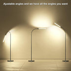 Floor Lamp, 18W Super Bright Floor Lamps for Living Room,Gooseneck Tall Standing Lamp with Remote and Switch Control for Stepless Dimmer & Temperatures, Eye Caring Reading Light for Bedroom Office
