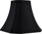 Black Square Cut Corner Bell Lamp Shade Medium Lampshade 6.5``Top×13``Bottom×10.6``Hight(Spider) Rustic Lamp Shade for Table & Floor Lamp - Lampshade Replacement