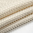 AmazerBath Waffle Shower Curtain, Heavy Duty Fabric Shower Curtain with Waffle Weave Hotel Quality Bathroom Curtains, 72 x 72 Inches (Cream Yellow)
