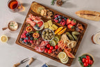 Walnut Wood Cutting Boards for Kitchen, Large Chopping Board Double Sided, End Grain Cutting Board with Handle, Charcuterie Butcher Block for Meal Prep & Serving with Gift Box, 17"×13"×1"