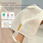 Highly Absorbent Organic Cotton Washcloths, Soft & Durable Face Towels, Made in Japan, Oeko-Tex Class 1 Certified, 7.1 x 7.1 inch, White, Pack of 4 – Proof of Purity