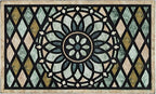 CHICHIC Welcome Door Mat 17x 30 Inch Front Doormat Outdoors for Home Entrance Outdoors Mat for Outside Entry Way Doormat Entry Rugs, Heavy Duty Non Slip Rubber Back Low Profile, Flower