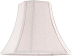 Beige Square Cut Corner Bell Lamp Shade Medium Lampshade 6.5``Top×13``Bottom×10.6``Hight(Spider) Rustic Lamp Shade for Table & Floor Lamp - Lampshade Replacement