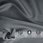 AooHome Fabric Small Shower Curtains, Cloth Ombre Grey Shower Curtain Sets, Washable Fabric Gray and White Shower Curtain, Rustic Farmhouse Bathroom Shower Curtains, 36x72 Inches