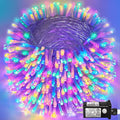 800 LED Christmas Lights Outdoor Waterproof 262ft String Lights Indoor 8 Modes Clear Wire, Plug in Colorful Twinkle Fairy Light for Bedroom Wedding Party Christmas Tree Decorations