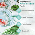 14 PCs Patio Cushion Covers for 7 PCs Outdoor Furniture Sectional Seating Sets Water Resistant Plus 2 Throw Pillows (Hawaii, 23.6(L)*23.6(W)*3.5(T) inches)