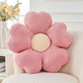 Flower Throw Pillow, Cute Flower Shaped Pillow Decorative Throw Pillow for Bed Couch, Soft Daisy Pillows Floor Seating Cushion Cushions (14.9 Inch Pink)