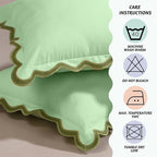 Folkulture Throw Pillow Covers | (12 x 20) Set of 2 Lumbar Pillow Decorative | Couch Pillows for Living Room | Cute Outdoor Pillows, Green Pillow Covers | Throw Pillows for Couch, Green Pillow Covers