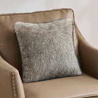 FUTEI Apricot Decorative Throw Pillow Covers 18x18 Inch Set of 2,Soft Faux Raccoon Fur Textured Cushion Case,Modern Home Luxurious Decor for Couch Bed Living Room