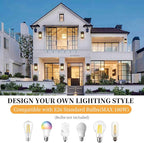 2 Packs 12'' Outdoor Wall Light Fixtures, Black Porch Lights Outdoor Lighting for House, Exterior Lighting Fixtures Wall Lanterns, Waterproof Modern Outside Sconce Lights for Garage Patio (No Sensor)