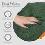Walensee Large Bathroom Rug (24 x 40, Hunter Green) Extra Soft and Absorbent Shaggy Bath Mat Machine Washable Microfiber Non Slip Luxury Floor Mat