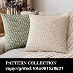 Foindtower Set of 2 Decorative Neutral Floral Print Throw Pillow Covers Vintage Accent Farmhouse Cushion Covers Boho Home Decor for Sofa Couch Chair Bedroom Living Room,22×22 Inch,Ivory Beige