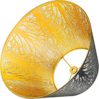 Medium Lamp Shade, ALUCSET Barrel Metal Lampshade with Pattern of Trees Lampshade for Table Lamp, 7x13x7.8 inch, Metal Lampshades, Spider