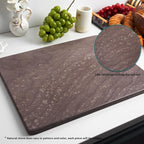 Natural Marble Cutting Board, 16x20 Inch Pastry Board for Kitchen, Marble Slab with Non-Slip Feet for Baking, Cheese (Raindrop Red)