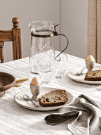 LE TAUCI Dinnerware Sets for 4, 12 Piece Ceramic Dish Set with Plates and Bowls | Oven/Dishwasher/Microwave Safe | Ideal for Housewarming | Reactive Beige (10" Plate+8" Dish+27oz Bowl)