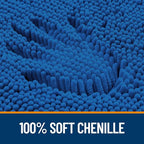 OLANLY Bathroom Rugs 30x20, Extra Soft Absorbent Chenille Bath Rugs, Rubber Backing Quick Dry, Machine Washable Bath Mats for Bathroom Floor, Tub and Shower, Home Decor Accessories, Deep Navy Blue