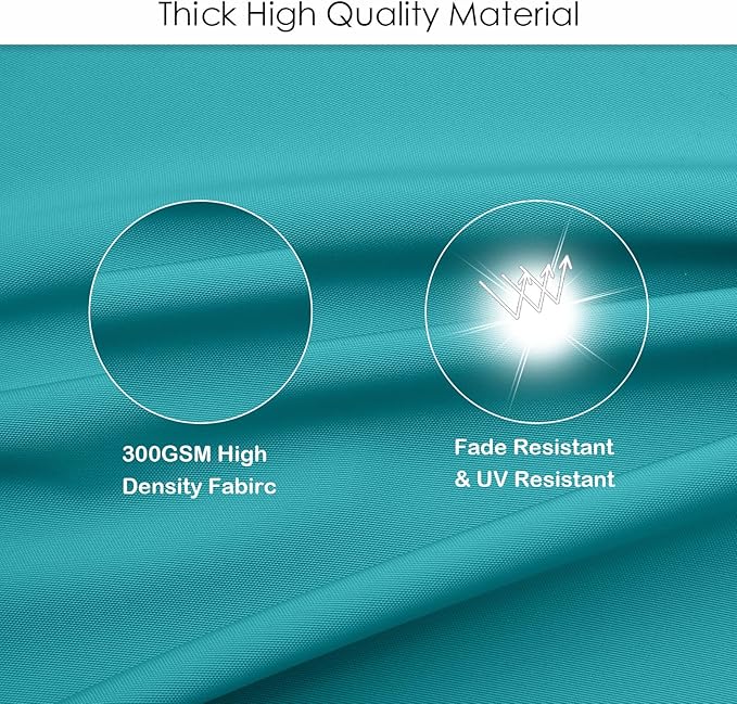 idee-home Outdoor Chair Cushions Set of 4, Thick 19" x 19" x 3" Outdoor Seat Cushions Patio Furniture Waterproof with Ties, Dining Pads
