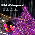 ILLUMINEW Halloween Decorations 300 LED String Lights Plug-in, 8 Modes 108ft Orange Purple Halloween Fairy Lights for Party Bedroom Indoor Outdoor Decor