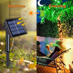 QITONG 4 Pack Warm White Solar Fairy Lights, Each 33ft 100 LED String Light Outdoor Waterproof, 8 Modes Copper Wire Mini Twinkle Lights for Outside