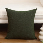 Jeneoo Sage Green Decorative Square Thick Throw Pillow Covers Fine Textured Boucle Couch Cushion Case for Sofa Decor, Set of 1, 24 x 24 Inch