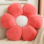 Dusty Pink Flower Pillow 15.7 inch Flower Shaped Throw Pillows Daisy Plush Pillow Floor Pillows Seat Cushion Cute Aesthetic Decorative Throw Pillows for Bed Home Sofa Chair Couch Decor