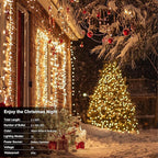 echosari 2 Pack Color Changing String Lights, 33 Ft 100 LED Christmas Fairy Lights Battery Operated Green Wire String Lights with Remote Timer for Bedroom Garden Party Wedding Deco (Multicolor)