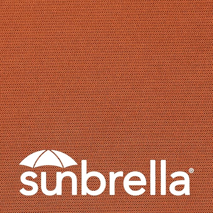 Outdoor Sunbrella Decorative Pillows with Coconut Button Pack of 4, 16" x 16" Outdoor Pillow Set for Couch Bed Throw Patio Sofa, Spectrum Cayenne