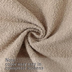 Jeneoo Light Grey Decorative Square Thick Accent Throw Pillow Covers Fine Textured Boucle Couch Cushion Case for Livingroom Sofa Decor, Set of 2, 20 x 20 Inch