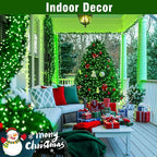 Nisocy 66FT 200 LED Green String Lights with Green Wire, Waterproof Christmas Tree Fairy Lights with 8 Modes, Indoor Outdoor Seasonal Decorative Lighting for Holiday, Party, Garden